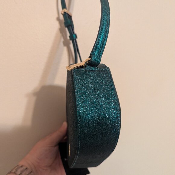 Kate Spade Glimmer Glitter Oval Camera Crossbody Bag - NWT! - Picture 11 of 15